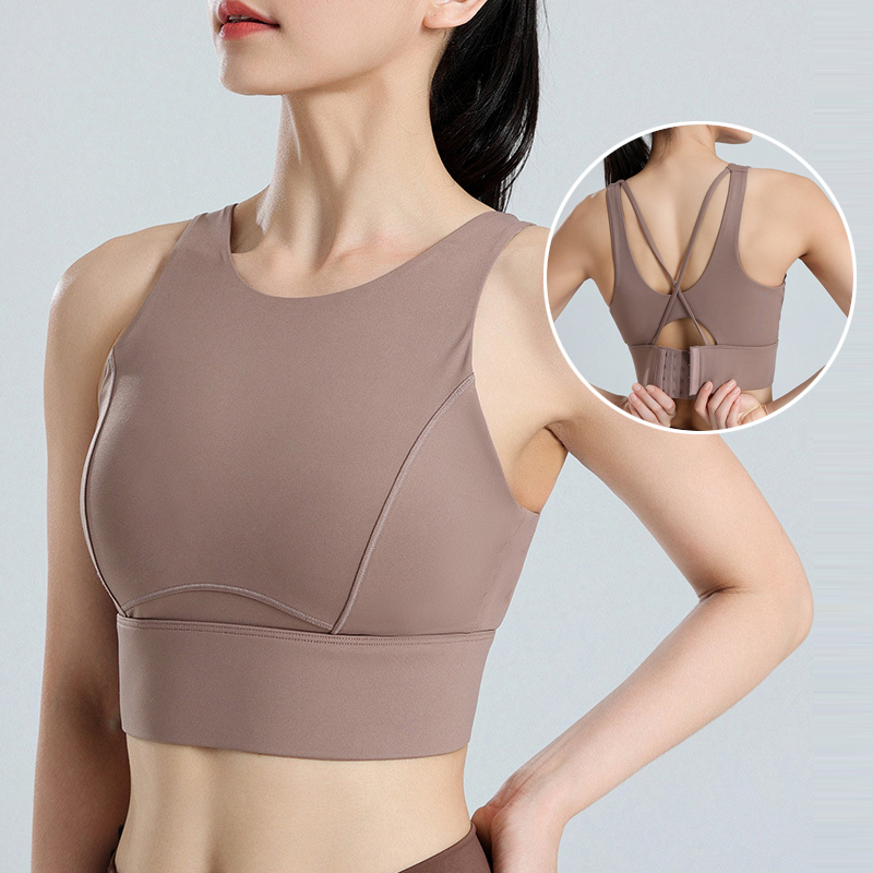 Sports Bra Racerback - Shockproof Sports Bra Women High Impact