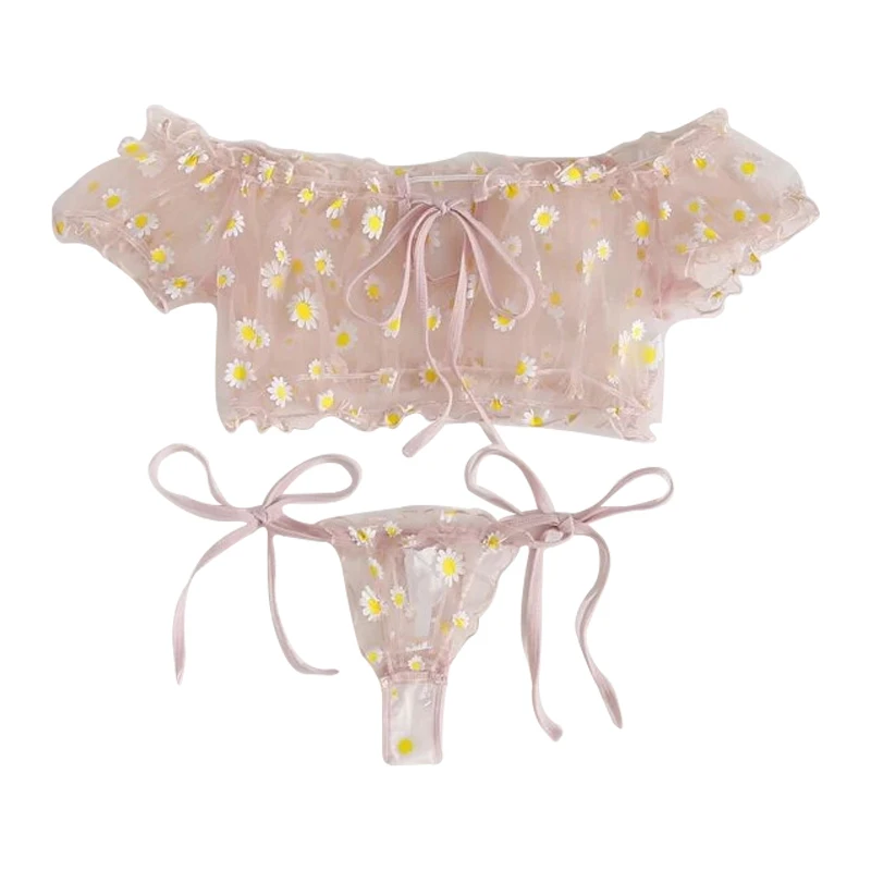 Lace Bralette Set - Sexy Women's Underwear Lace Floral Wire