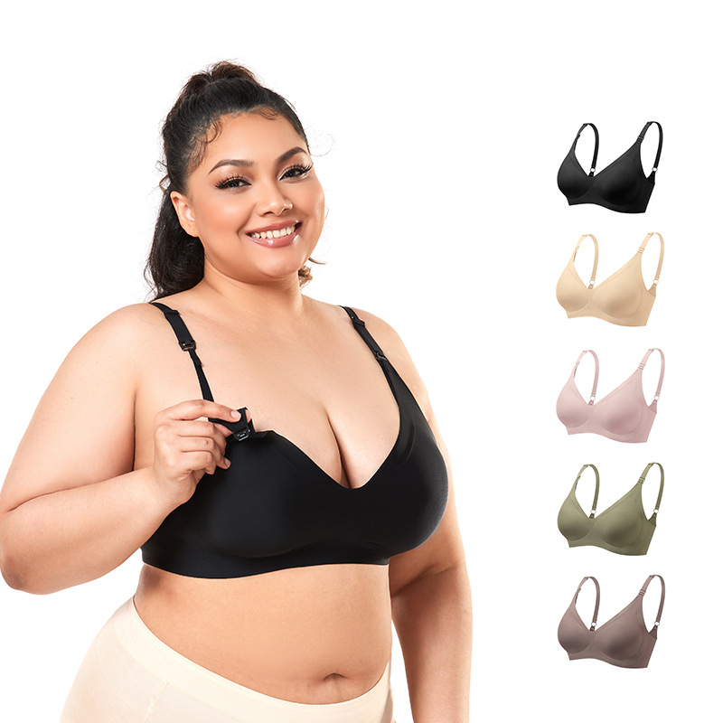 Nursing Bra Clip - Large Size Maternity Breastfeeding Bra Wire-Free