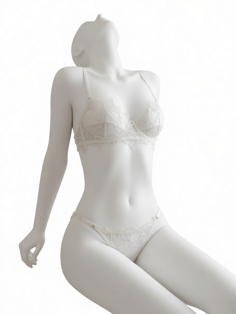 Minimizer Bra Women - Elegant Lace Lingerie Set Women Embroidery