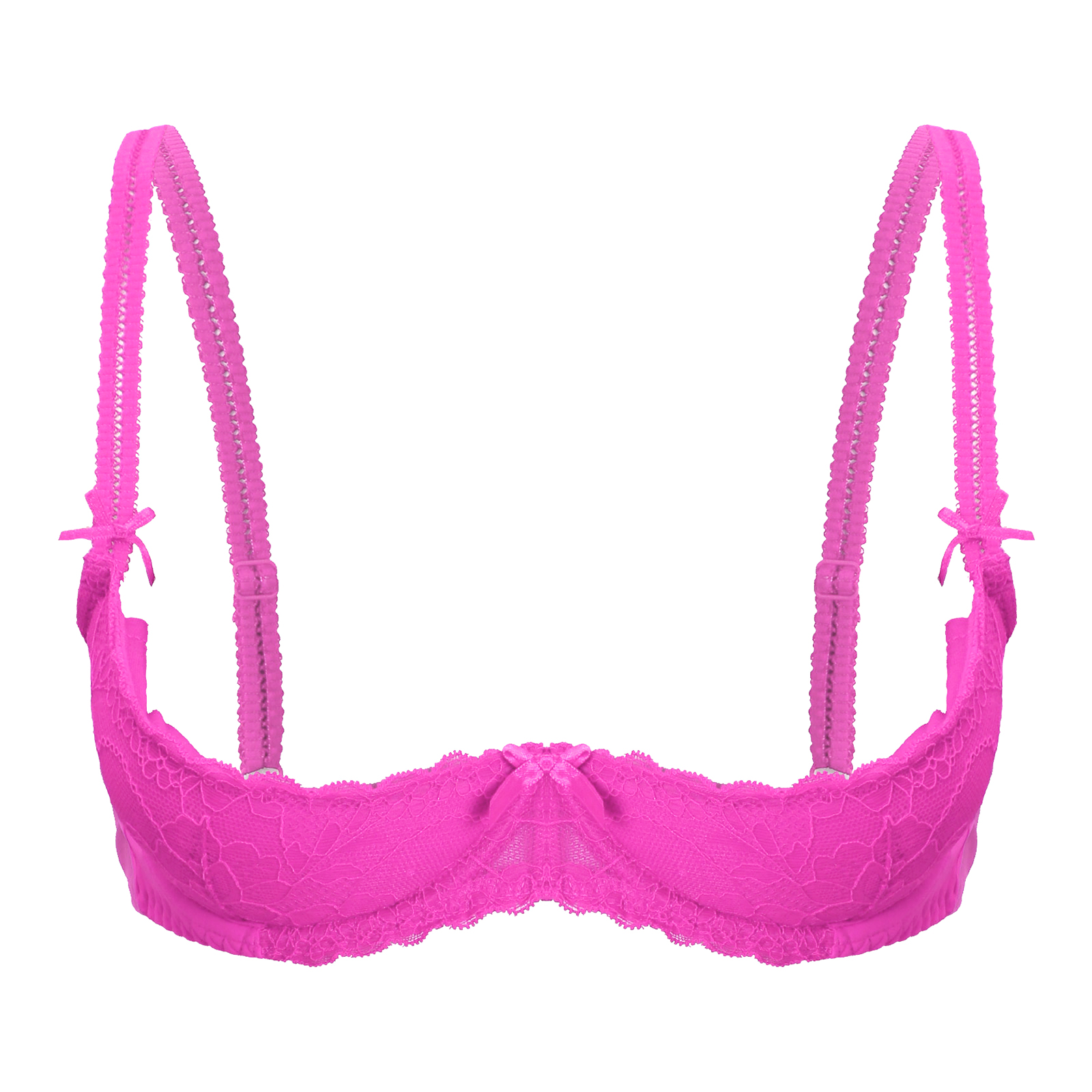 Underwire Bra Padded - Womens 1/2 Cup Push Up Underwire
