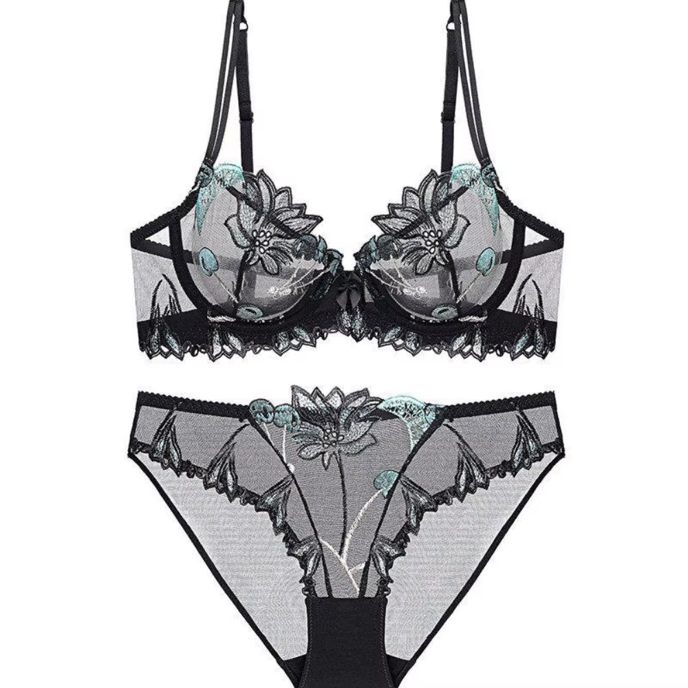 Sexy French Ultra Thin Lace Em - مراجعة Minimizer Bra Women وسعره