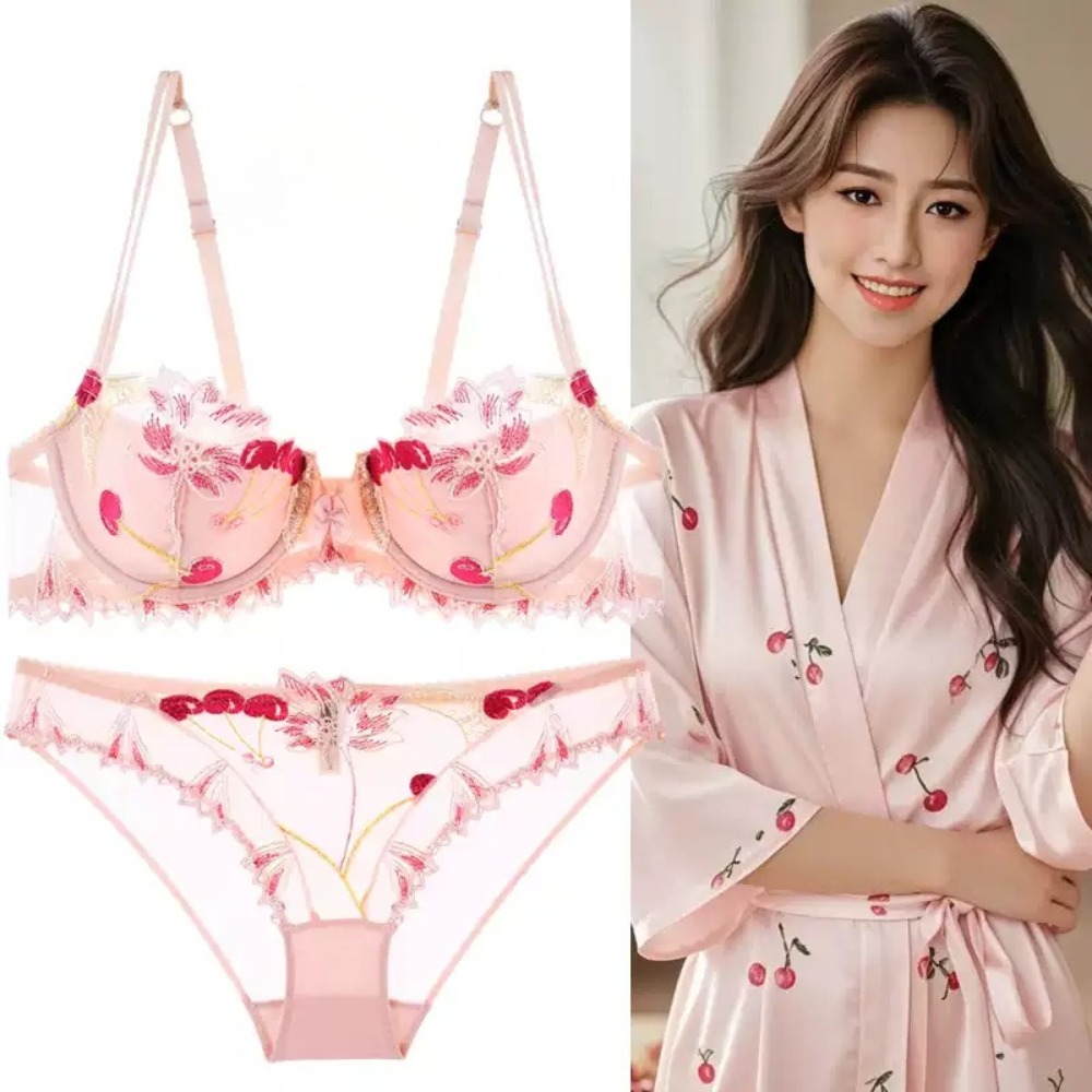 Sexy French Ultra Thin Lace Em - مراجعة Minimizer Bra Women وسعره