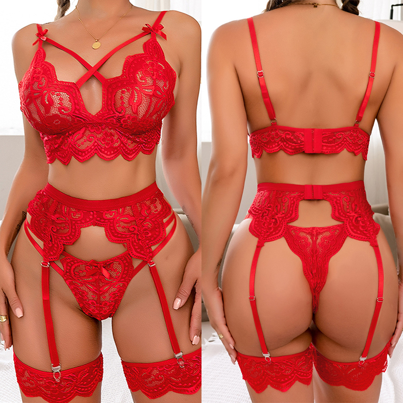 Sexy Lingerie Woman Sex Bra Se - مراجعة Lace Bralette Set وسعره