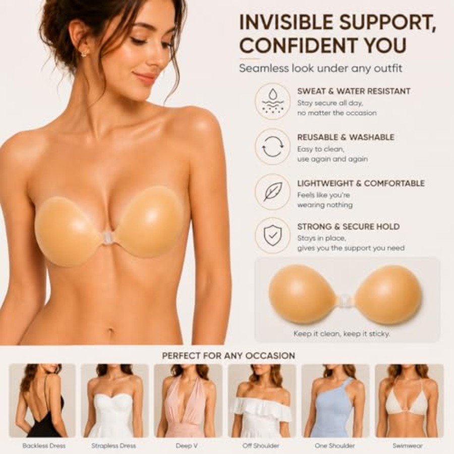 Hasimor Sticky Bra Ultra Thin  - مراجعة Backless Bra Sticky وسعره