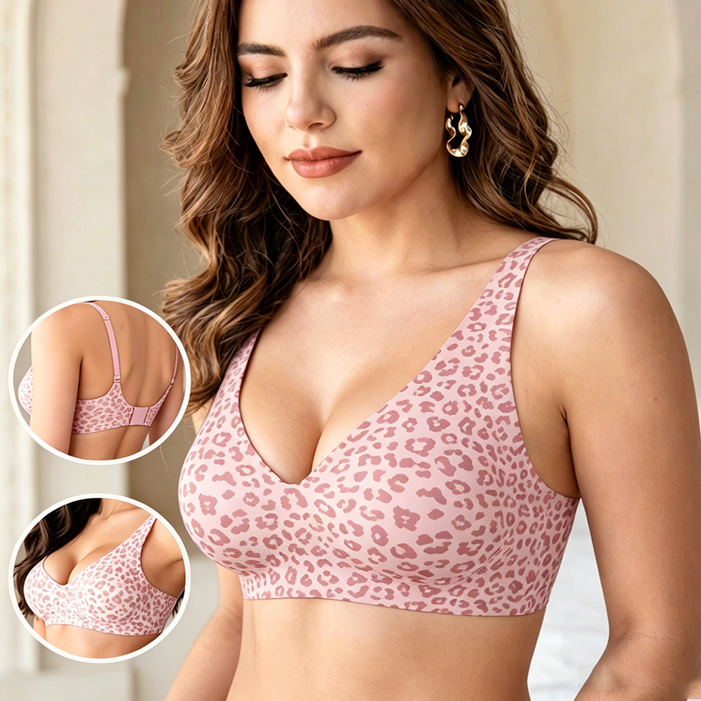 1Pcs Leopard Print Seamless Wi - مراجعة T Shirt Bra Seamless وسعره