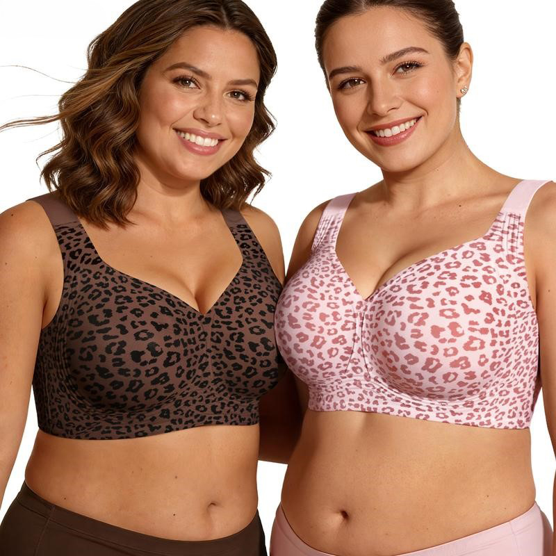 1Pcs Leopard Print Seamless Wi - مراجعة T Shirt Bra Seamless وسعره