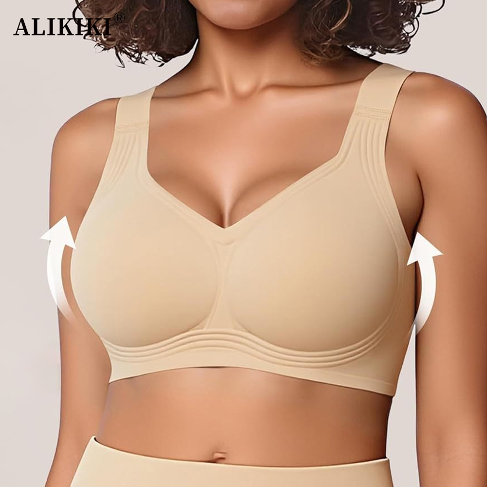 Women Seamless Wireless Suppor - مراجعة T Shirt Bra Seamless وسعره