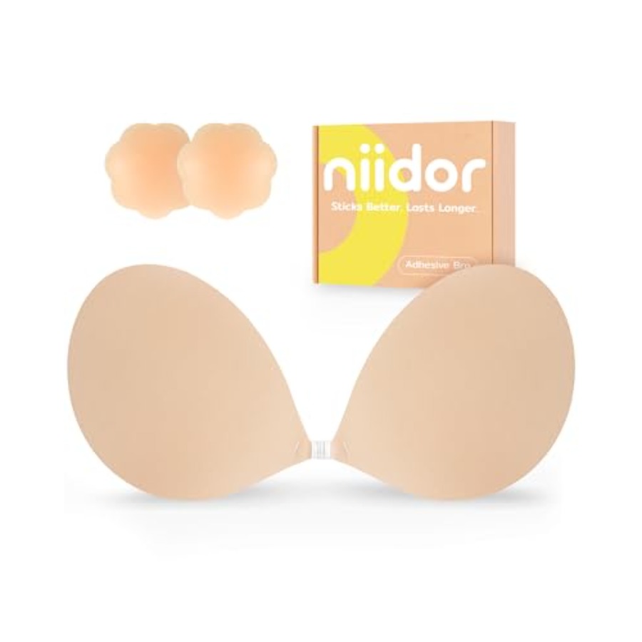 Niidor Adhesive Bra Strapless  - مراجعة Backless Bra Sticky وسعره