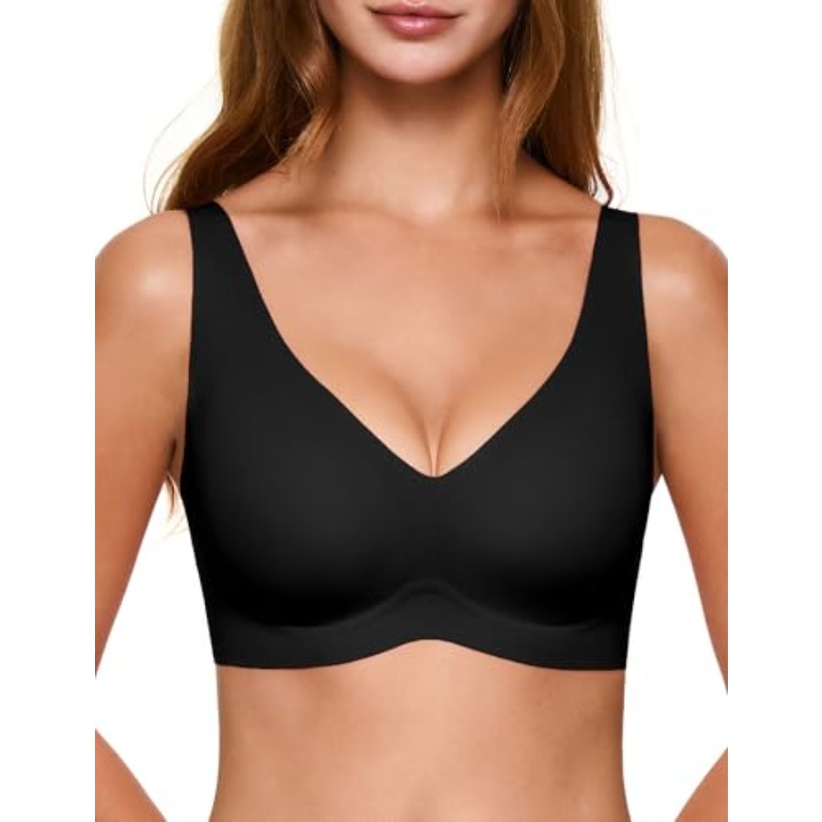 Deep V Jelly Bras for Women, W - مراجعة T Shirt Bra Seamless وسعره