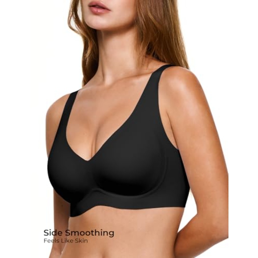 Deep V Jelly Bras for Women, W - مراجعة T Shirt Bra Seamless وسعره