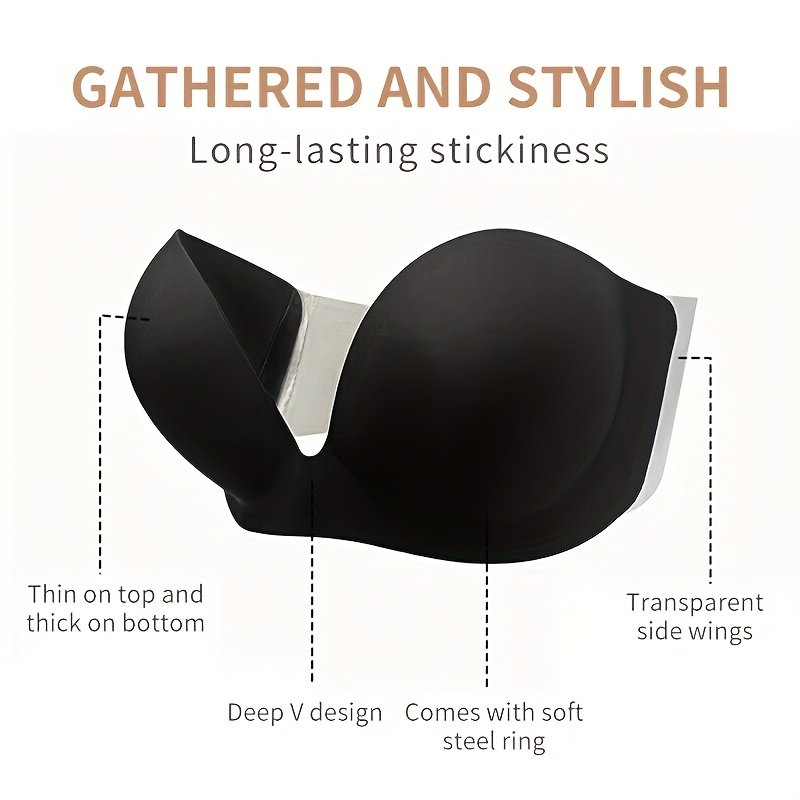 Strapless Seamless Invisible S - مراجعة Push Up Bra Silicone وسعره