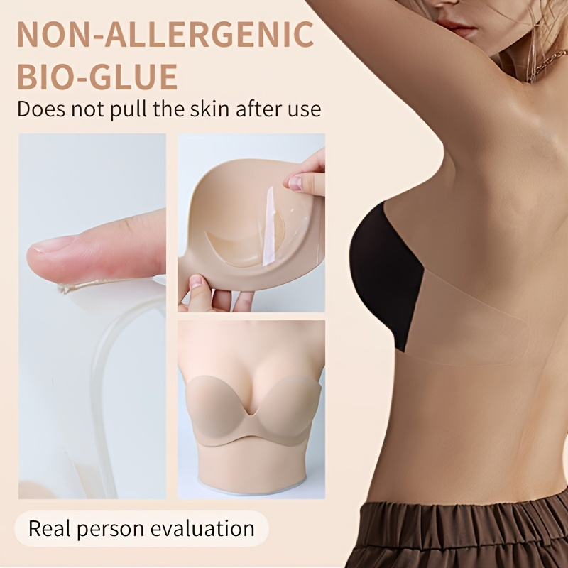 Strapless Seamless Invisible S - مراجعة Push Up Bra Silicone وسعره
