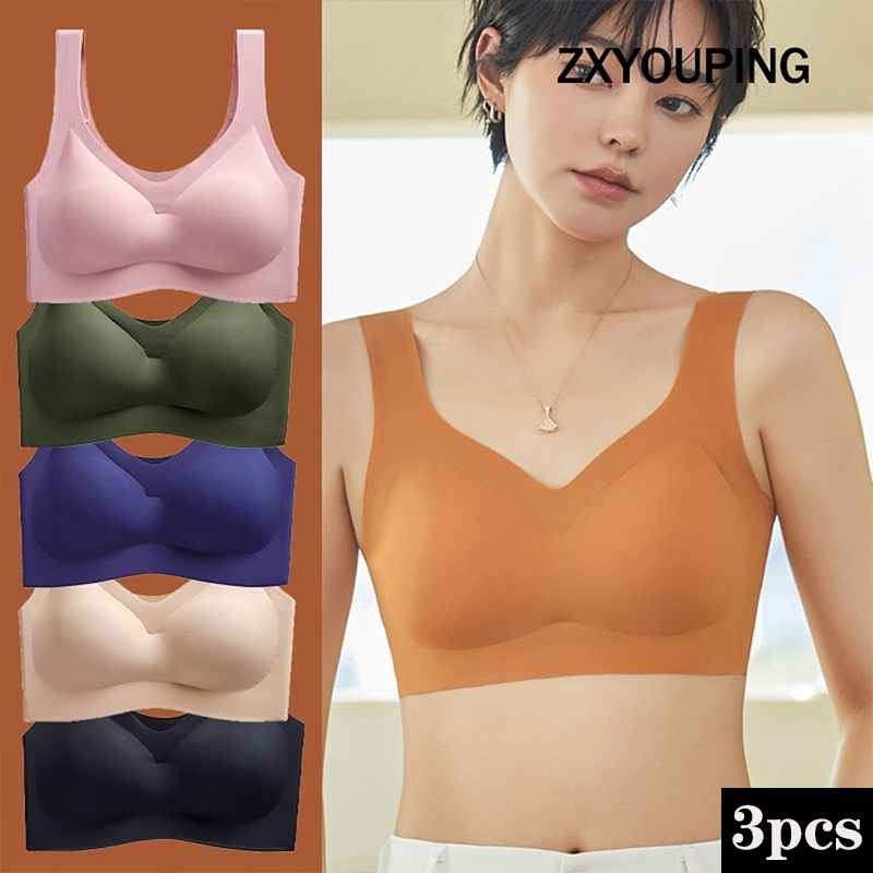 3PCS Sexy Sports Bra Seamless  - مراجعة Cotton Bra Everyday وسعره