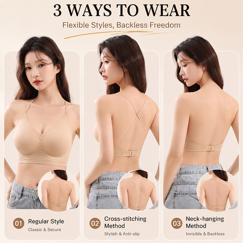 FINETOO Seamless Wave Support  - مراجعة Sleep Bra Bralette وسعره