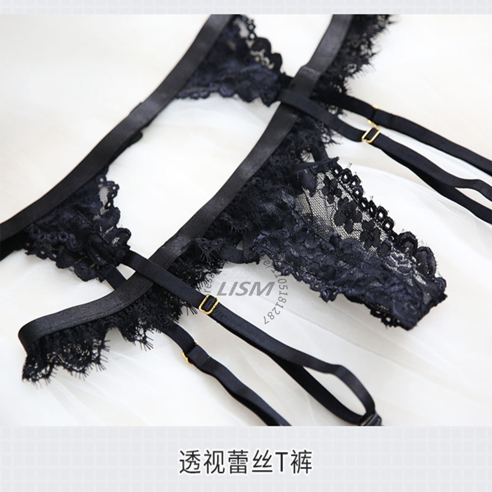 LISM Black Eyelash Lace Linger - مراجعة Lace Bralette Set وسعره