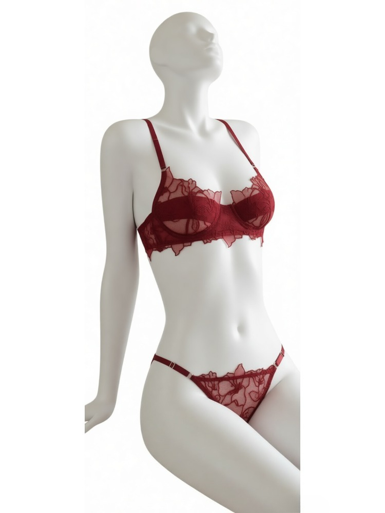 Elegant Lace Lingerie Set Wome - مراجعة Minimizer Bra Women وسعره