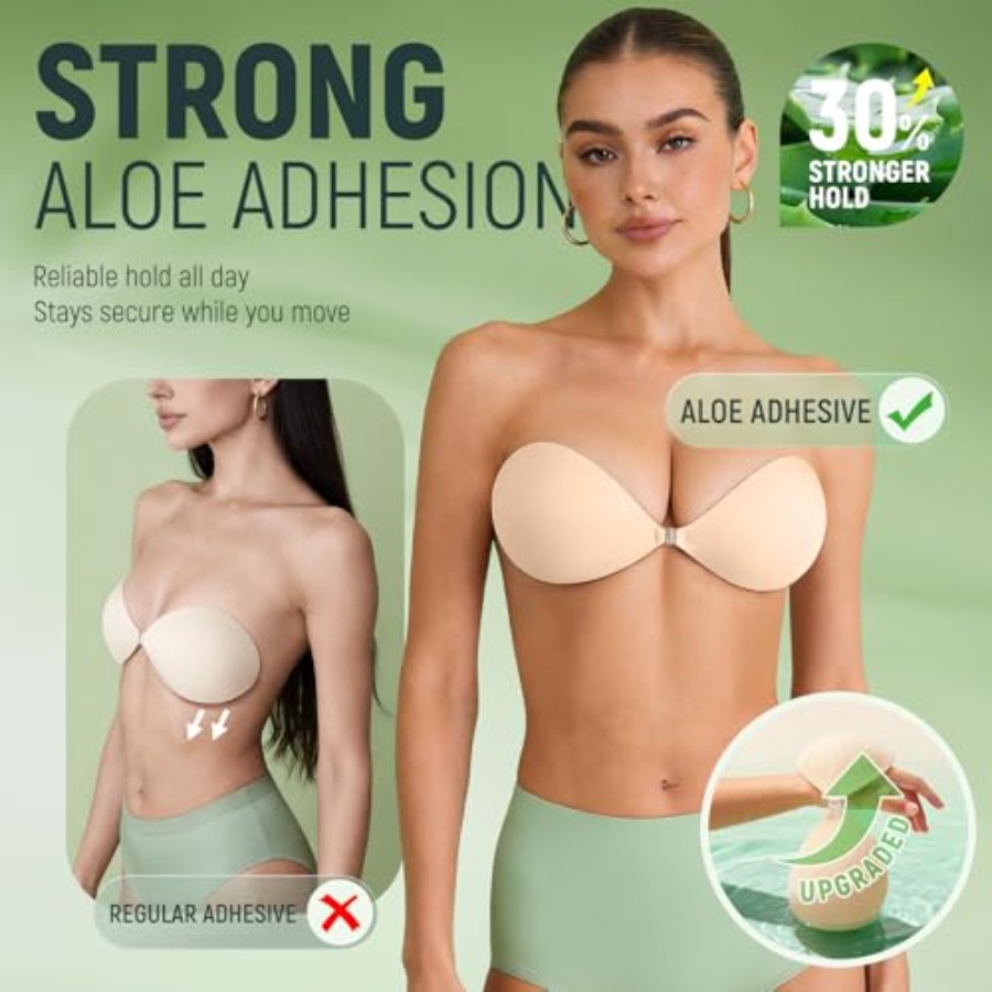 Ultra Invisible Sticky Bra Pus - مراجعة Backless Bra Sticky وسعره
