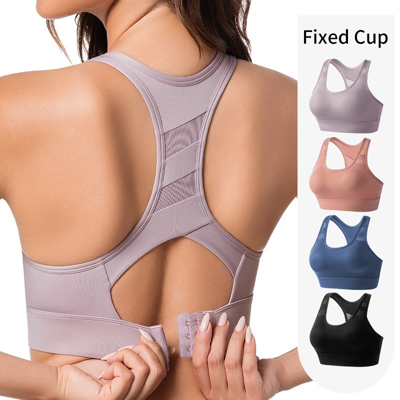 High Impact Fixed Cup Sports B - مراجعة Sports Bra Racerback وسعره