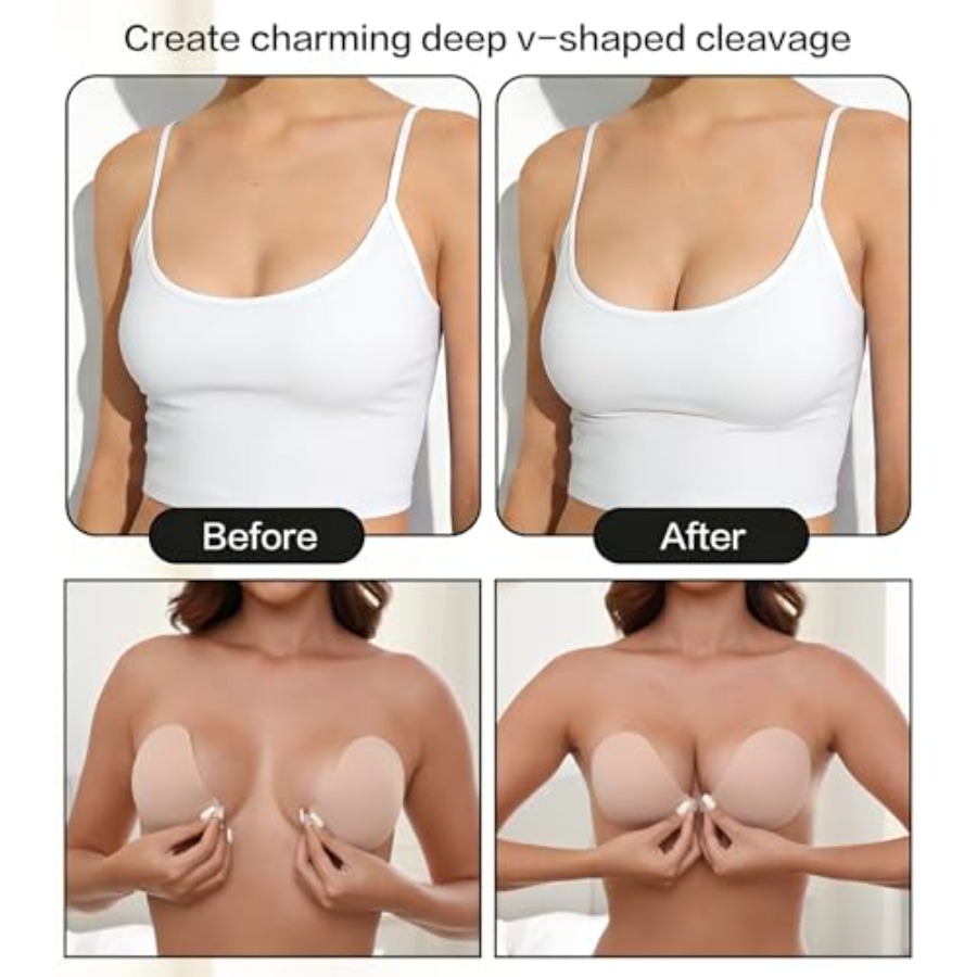 MITALOO Adhesive Bra Invisible - مراجعة Backless Bra Sticky وسعره