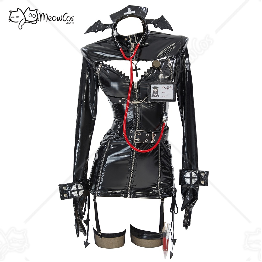 MEOWCOS Nurse Cosplay Costume  - مراجعة Nursing Bra Clip وسعره