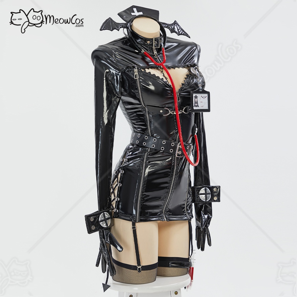 MEOWCOS Nurse Cosplay Costume  - مراجعة Nursing Bra Clip وسعره