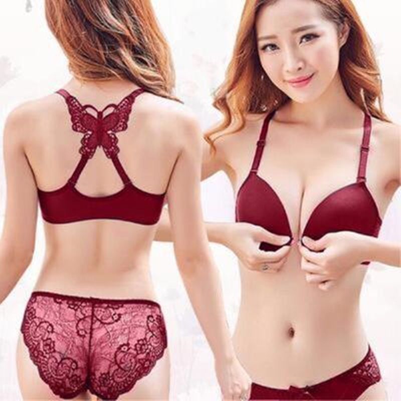 Sexy Front Deduction Butterfly - مراجعة Lace Bralette Set وسعره