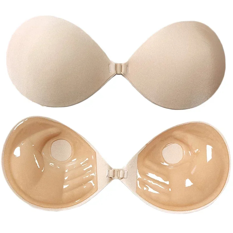 1/2PCS Palm Push Up Invisible  - مراجعة Strapless Bra Adhesive وسعره