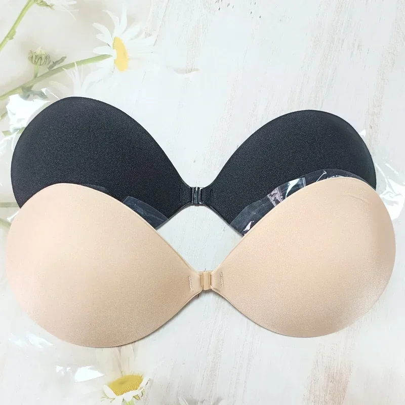 1/2PCS Palm Push Up Invisible  - مراجعة Strapless Bra Adhesive وسعره