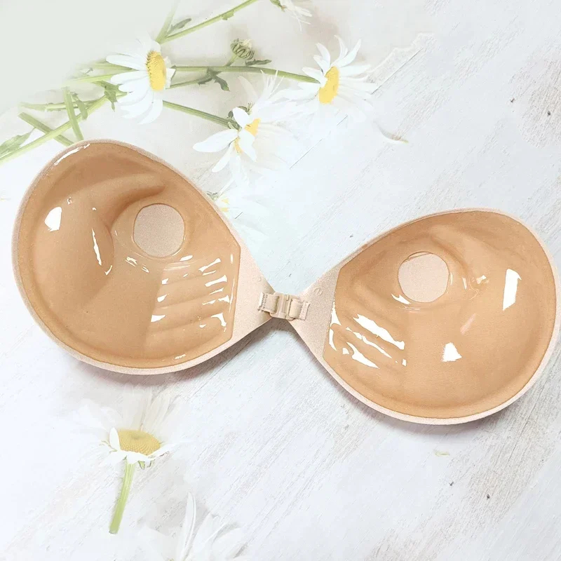 1/2PCS Palm Push Up Invisible  - مراجعة Strapless Bra Adhesive وسعره