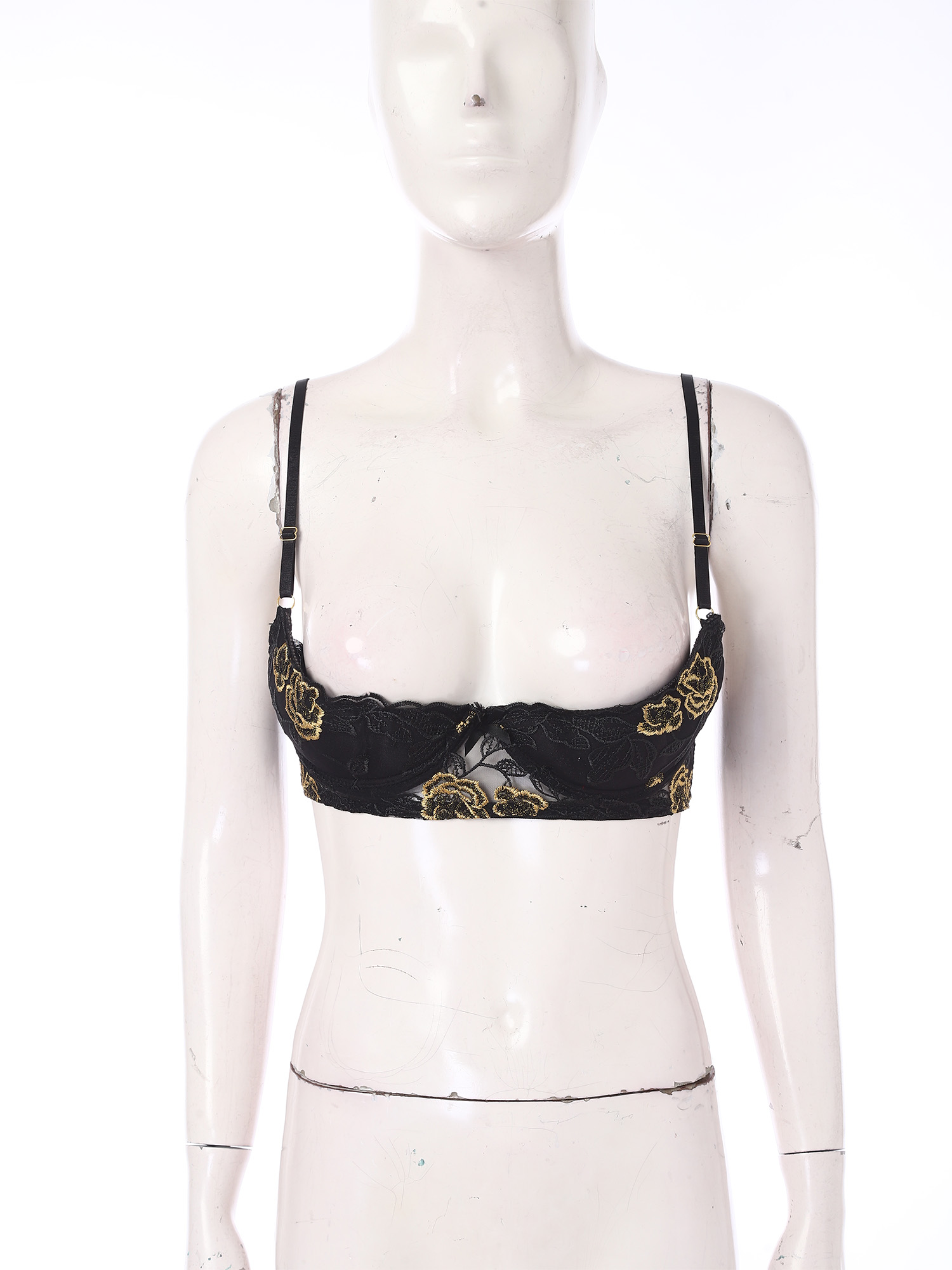 Women Sexy 1/4 Cup Lace Bra wi - مراجعة Underwire Bra Padded وسعره