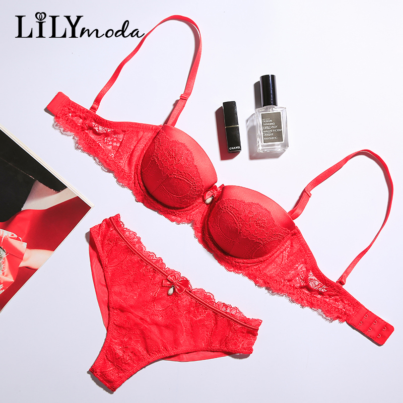 Lilymoda Women Red Bra Set Sex - مراجعة Underwire Bra Padded وسعره