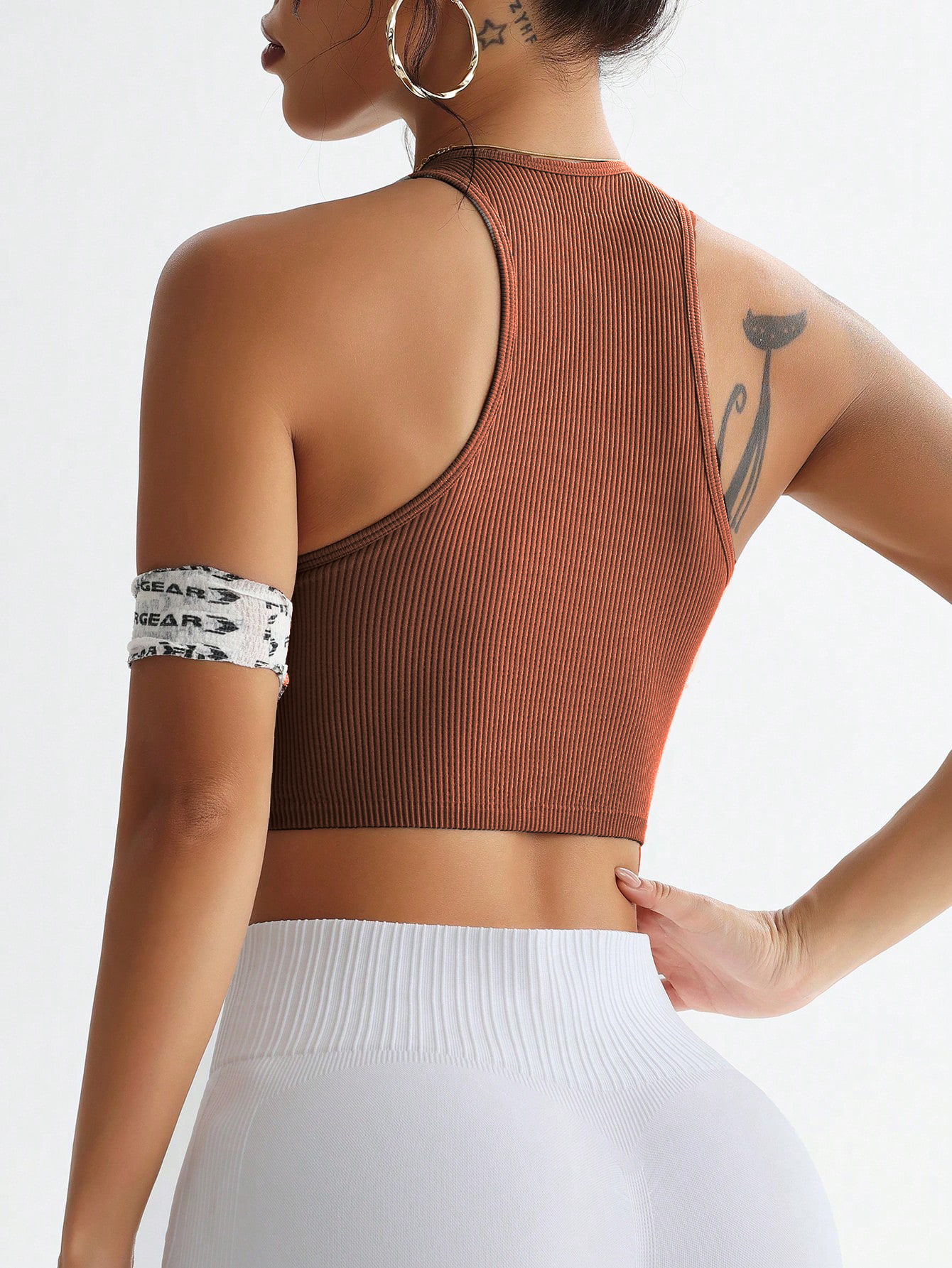 Ribbed Seamless Sports Bra Tan - مراجعة Sports Bra Racerback وسعره