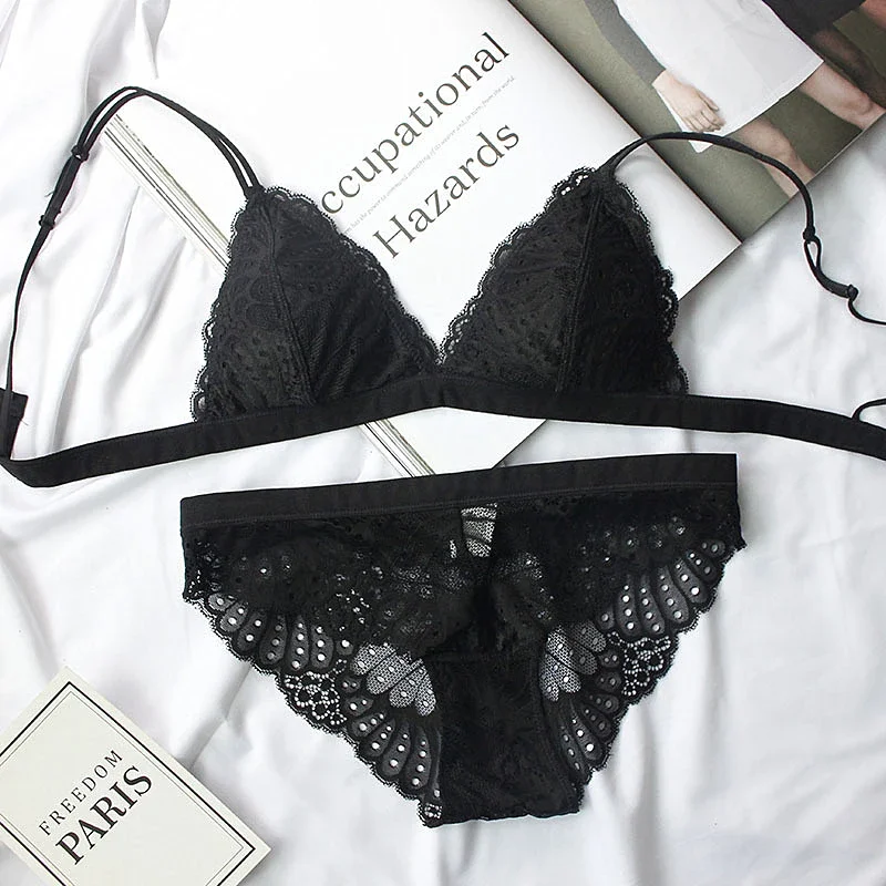 KUCLUTfull lace triangle cup s - مراجعة Sleep Bra Bralette وسعره