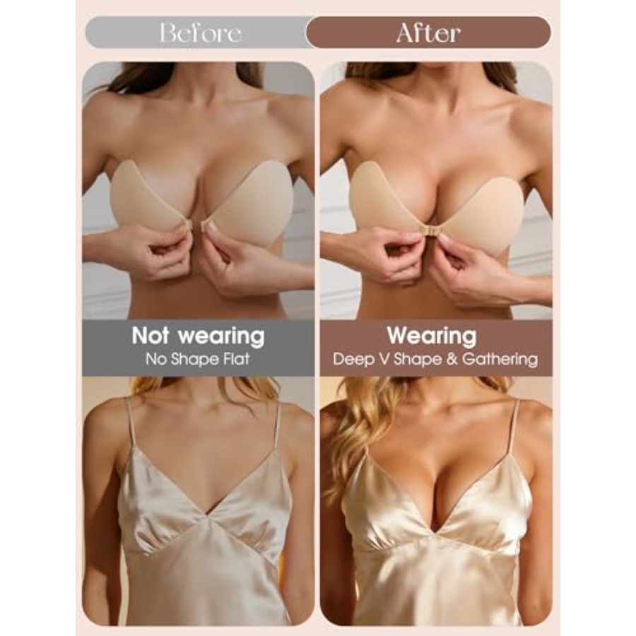 Sticky Bra Push Up Strapless A - مراجعة Backless Bra Sticky وسعره
